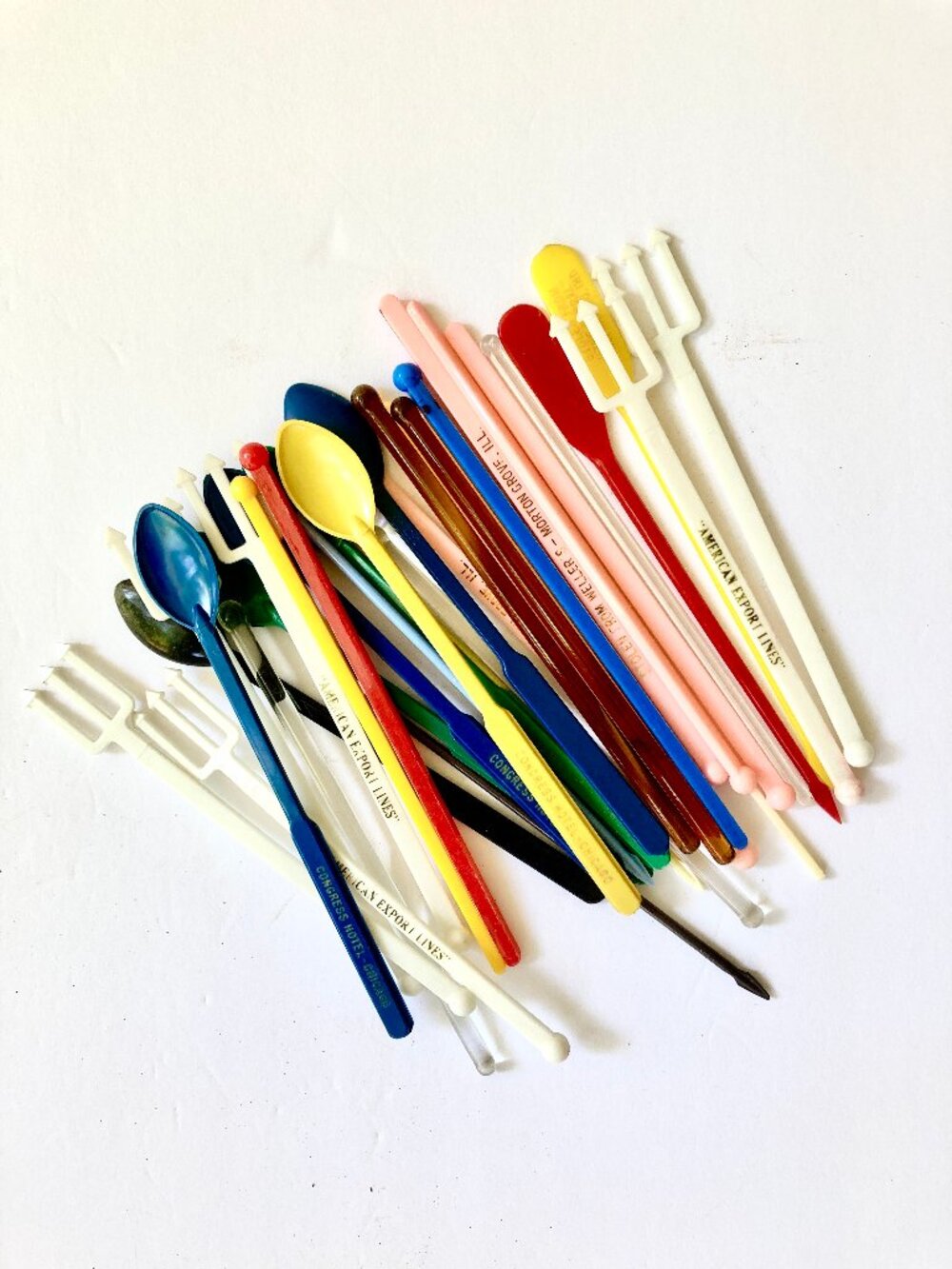 25 Vintage Advertising Swizzle Sticks for Cocktail Drinks